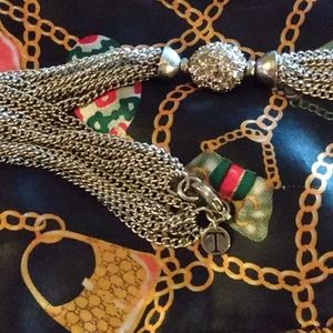 Talbot's silver chain necklace.